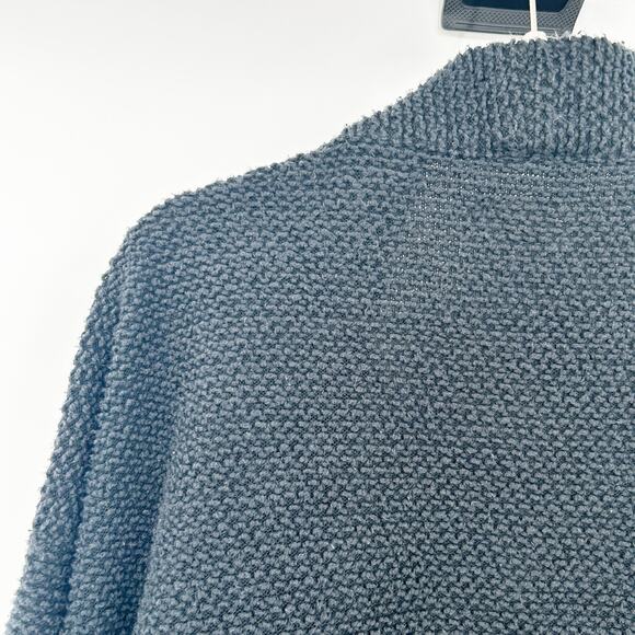 Marine Layer Womens Fall Knit Open Front Birdseye Cardigan Sweater Size‎ M Black - Picture 6 of 7